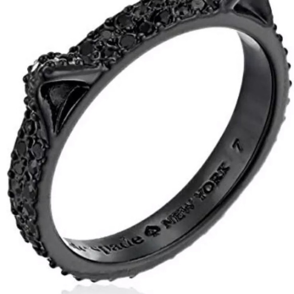 Kate Spade Black Cat ring size 5 - Picture 4 of 5